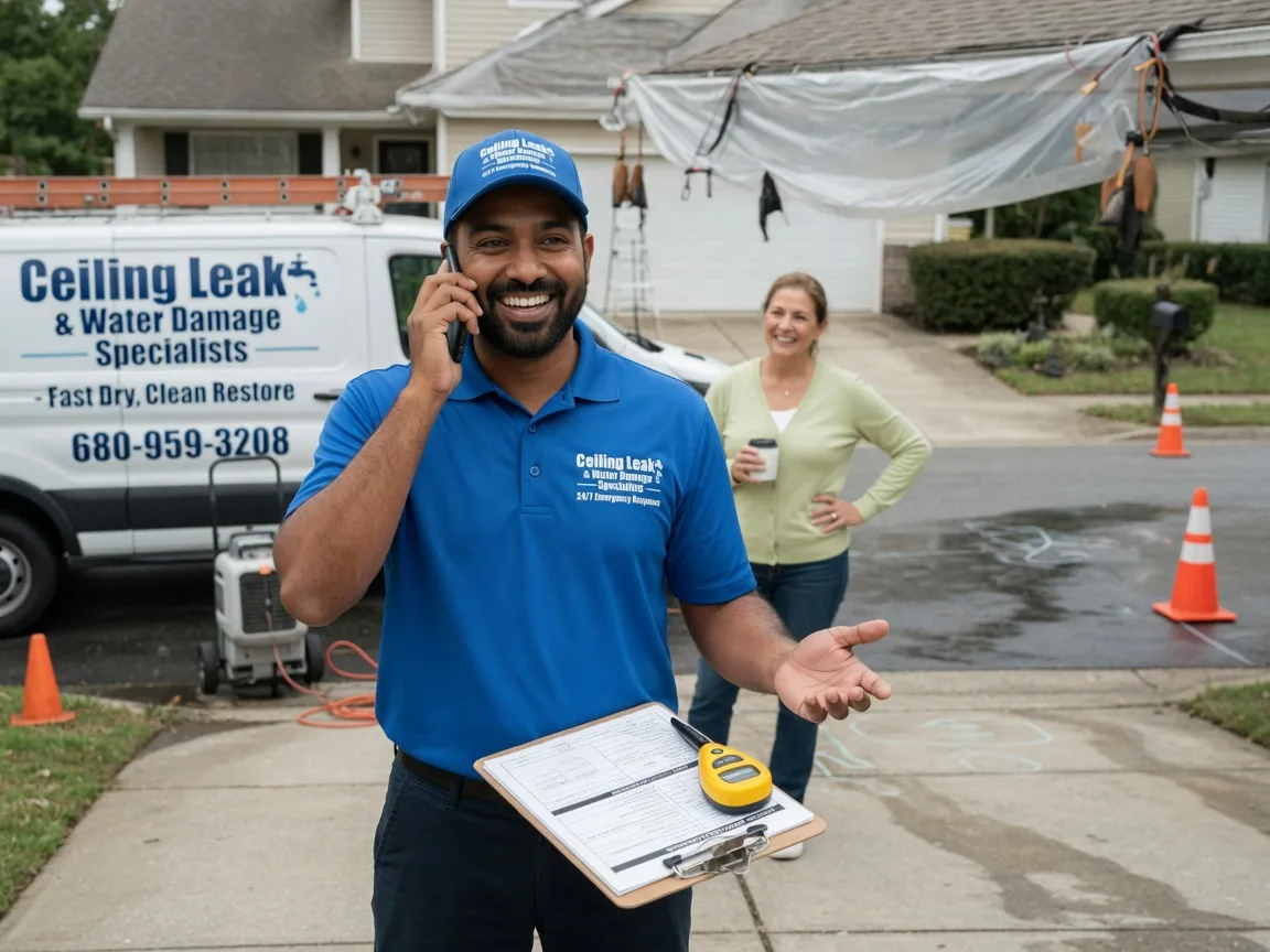 Ceiling Leak Cleanup Natalia, TX FAQs